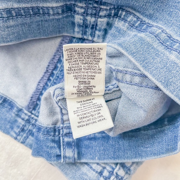 Free People Modern Femme Denim Stretch Skirt (Size: 8) - Picture 11 of 14